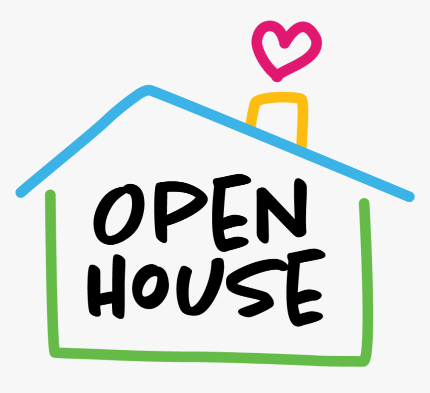  House outline with words open house